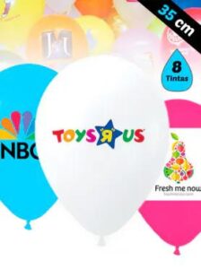 Globos Personalizados Látex 35 cm impresos 8 tintas